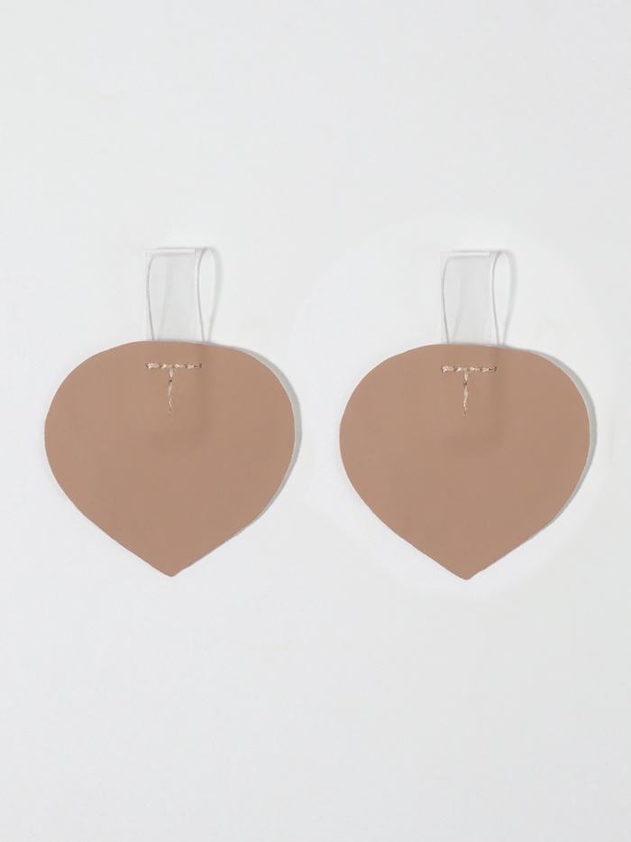 Пяткоудерживатели с петелькой, 5.8×4.4 см, бежевые