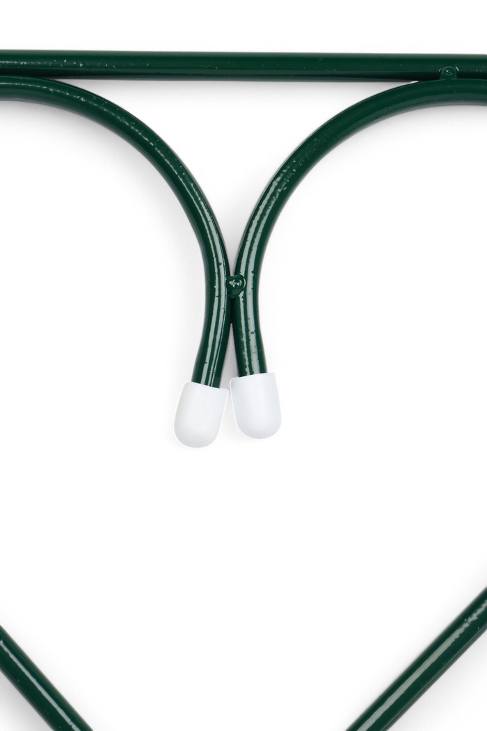 Ограждение декоративное «Изящный», 58×440 см, 5 секций, металл, зелёный