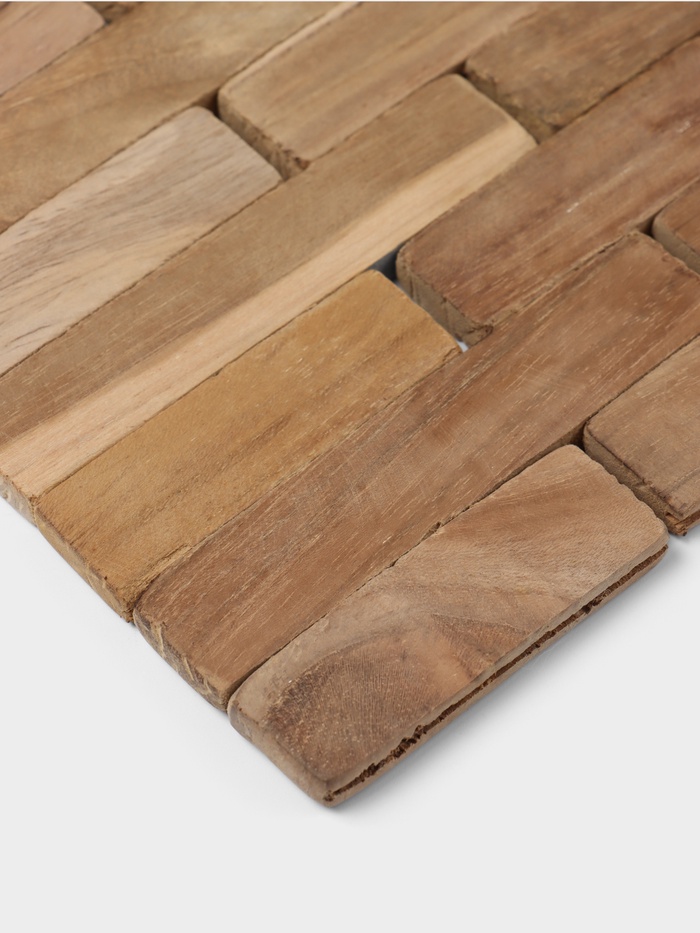 Коврик из тикового дерева, 30×20×0.7 см