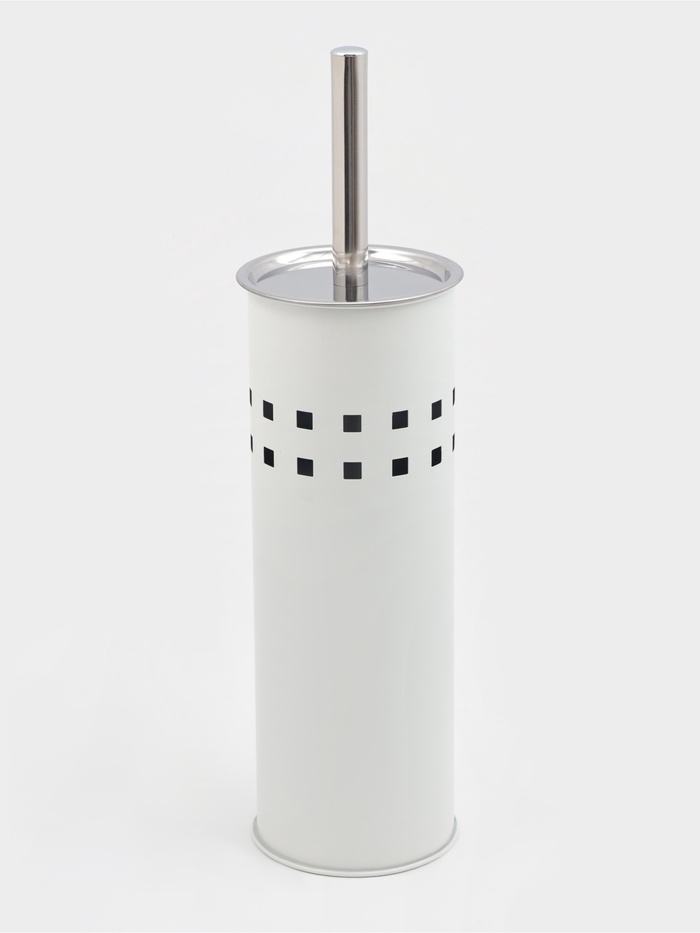 Ёрш для унитаза, нержавеющая сталь, белый