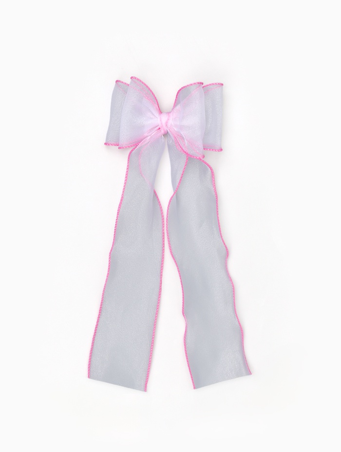 Бант для волос на заколке розовый, Винкс