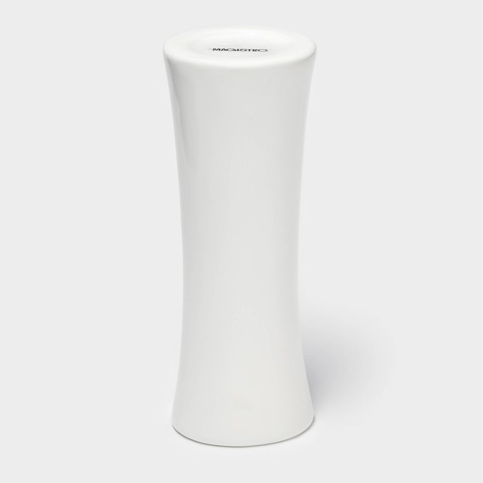 Ваза для цветов Magistro «Бланш», 7.7×18.5 см, фарфор, белая