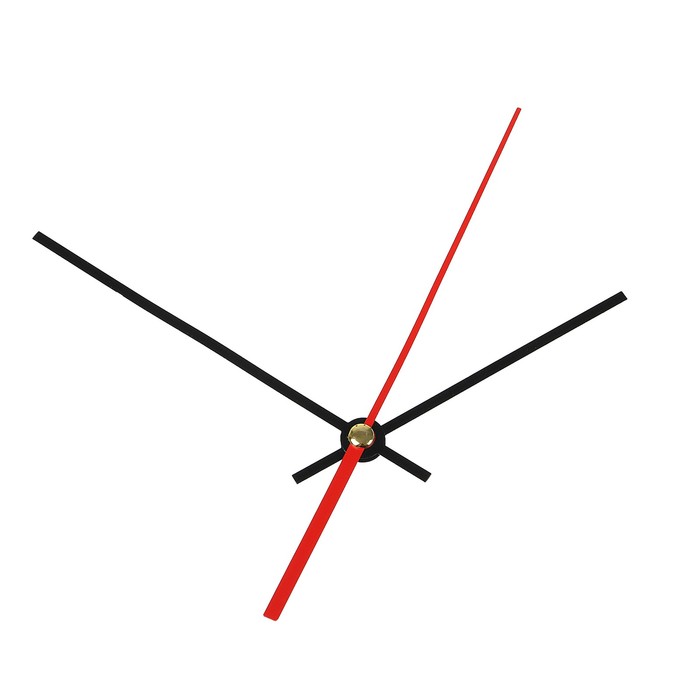 Комплект стрелок для часов, 3 шт., 83/114/165, чёрные