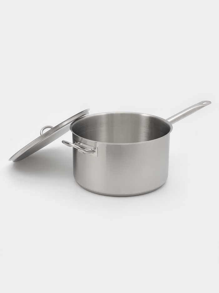 Ковш Hanna Knövell, 9.8 л, d=28, h=16 см, с крышкой, толщина стенки 0.8 мм, индукция, нержавеющая сталь