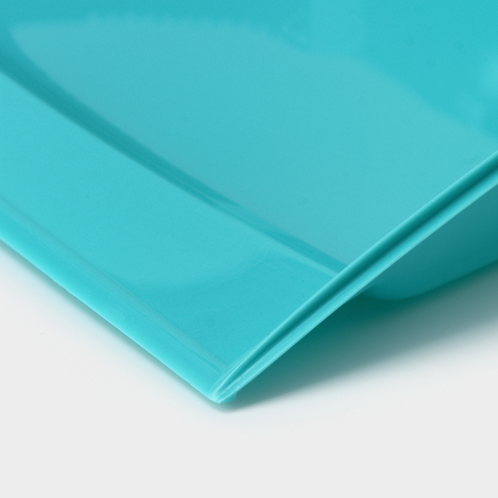 Веник для пола Disco, с совком, 8×19×58 см, бирюзовый