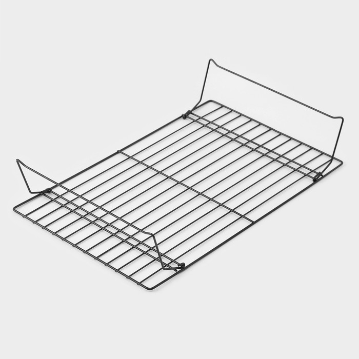 Решётка для глазирования и остывания выпечки 3-х ярусная KONFINETTA, 40.5×22 см, чёрная