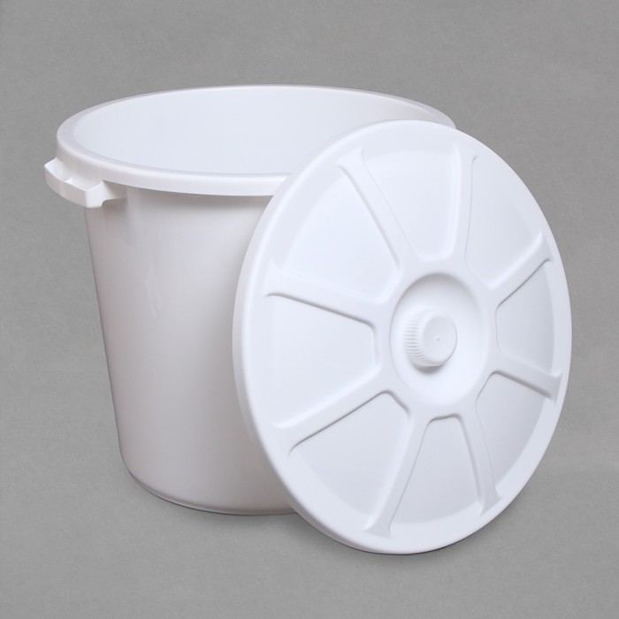 Бак пищевой, 60 л, пластиковый, с крышкой, МИКС