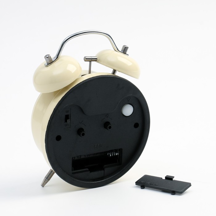 Будильник «Классика», дискретный ход, 11.5×16 см, от батарейки АА, бежевый