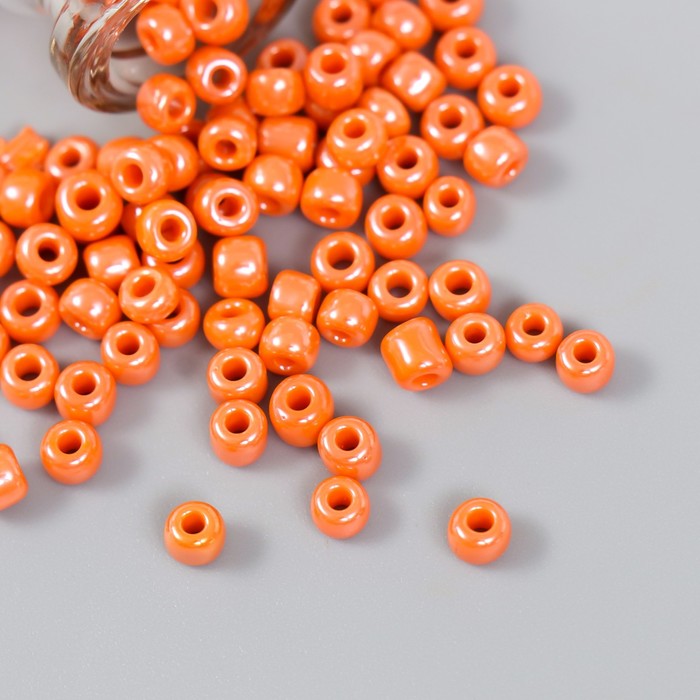 Бисер 6/0 в бутылочке «Охра», 20 г, керамический блеск, 6×2×2 см