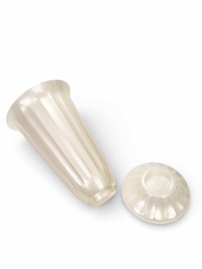 Ваза для цветов, 17 л, d=29 см, h=52 см, пластиковая, белая