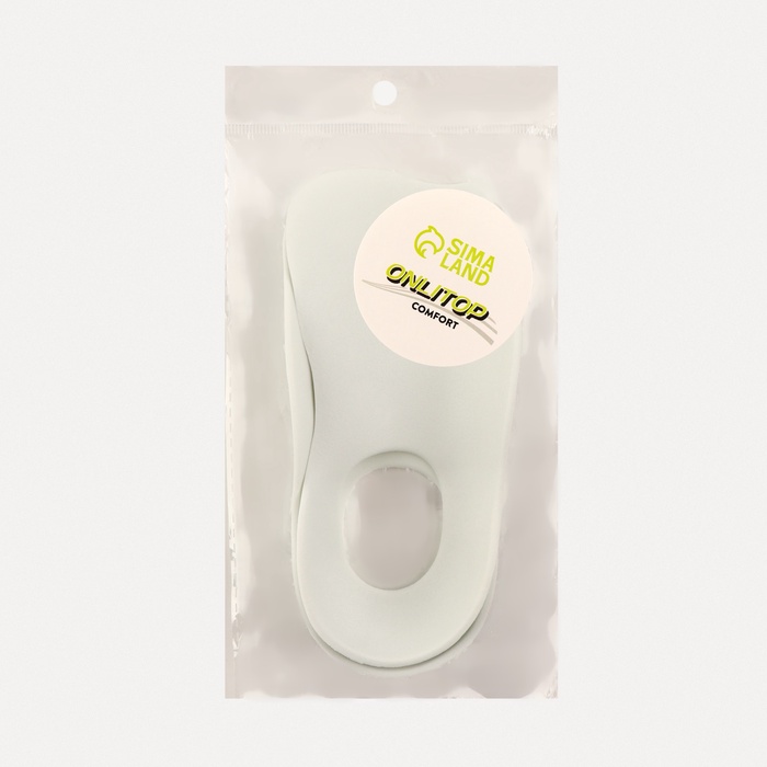 Полустельки для обуви, M р-р, 16×7 см, пара, белые