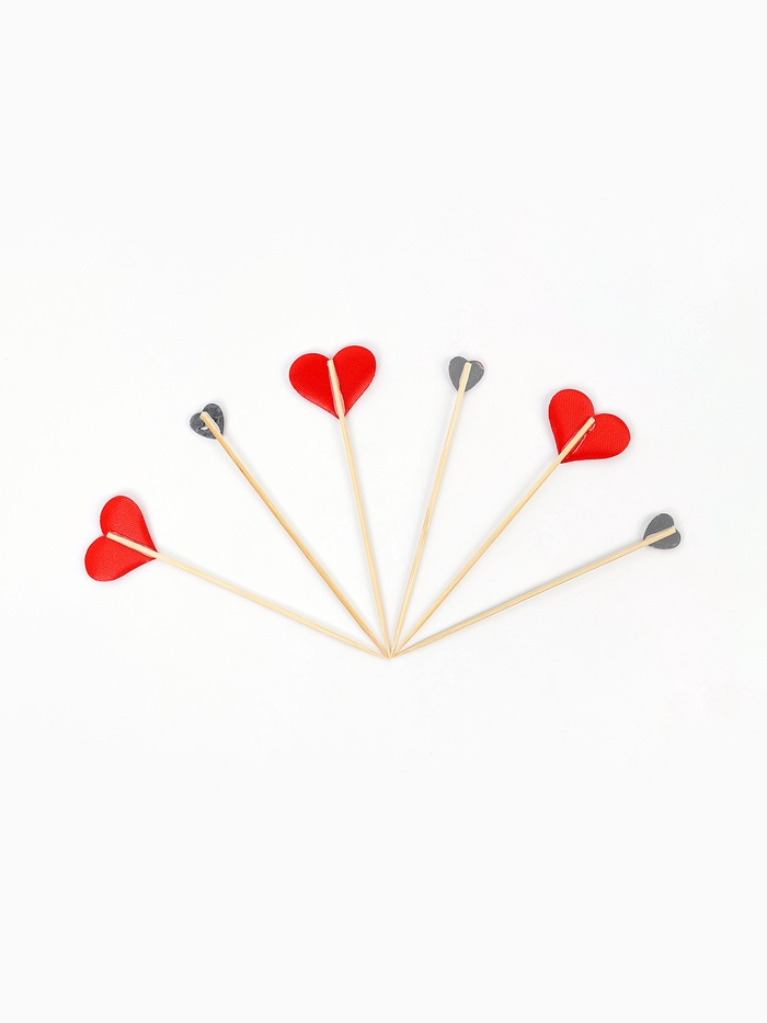 Шпажки для канапе «Сердечки», 6 шт.