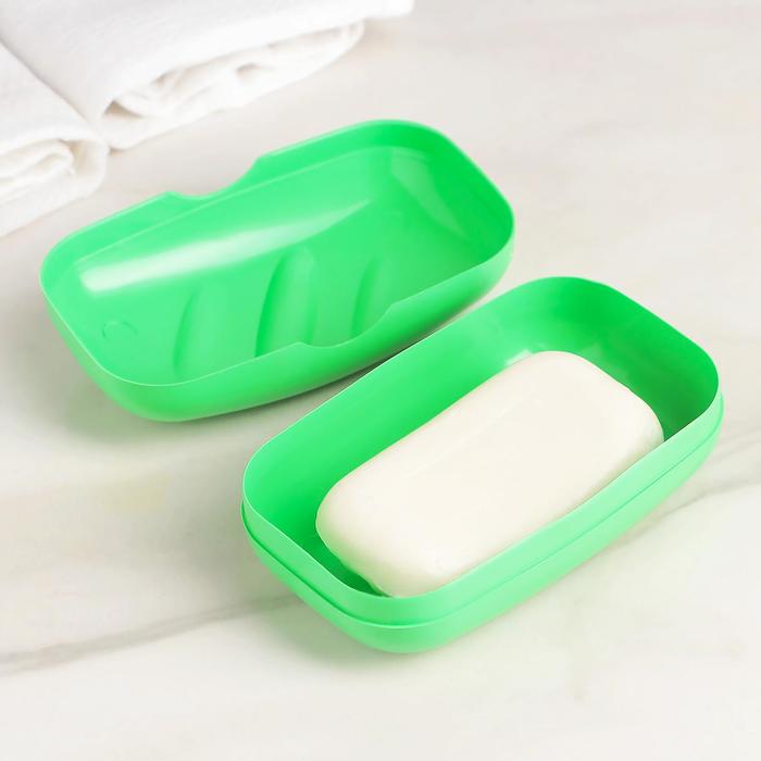 Мыльница дорожная, 11×6.5×4 см, МИКС