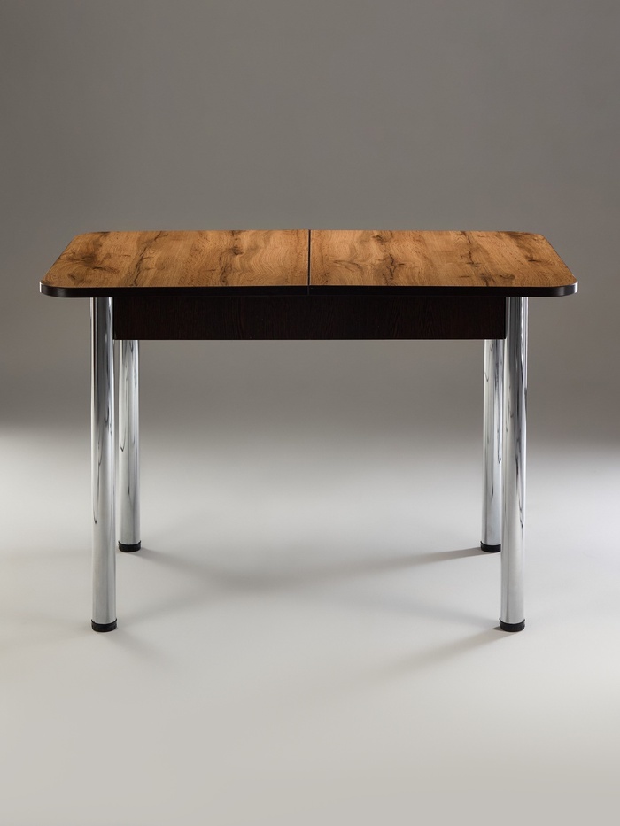 Стол кухонный раздвижной, 1100(1500)×700×775 мм, цвет венге/дуб вотан