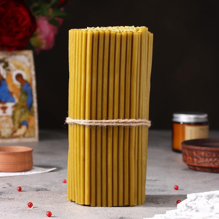 Свечи церковные №60, упаковка 1 кг, парафин и воск