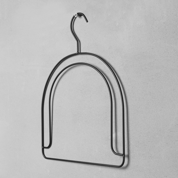 Вешалка для шапок, металл, 24×30 см, цвет чёрный