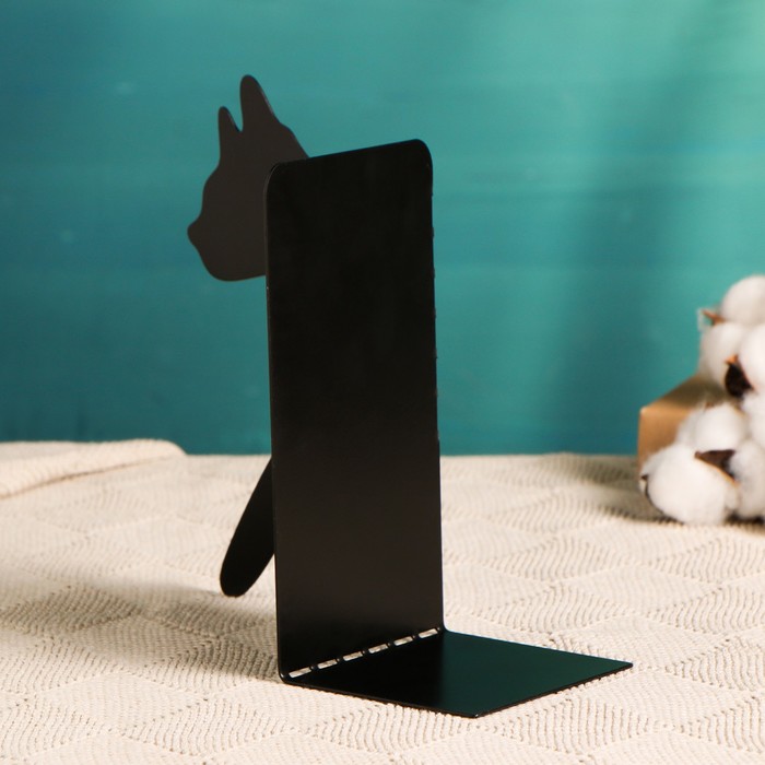 Держатель - подставка для книг «Кот», чёрный, 1 шт.