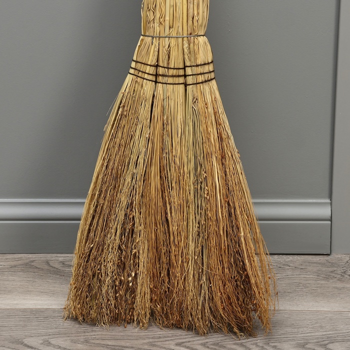 Веник 3-х лучевой «Сорго», усиленный, 500 г, 100 см, проволока