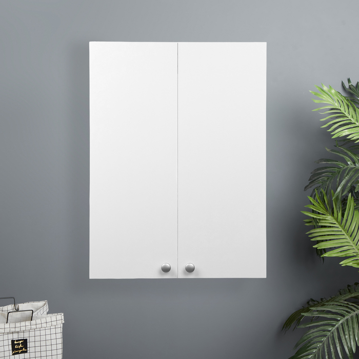 Шкаф навесной для ванной комнаты «Клик Мебель. Пронто», 2 полки, 600×240×800 мм, цвет белый