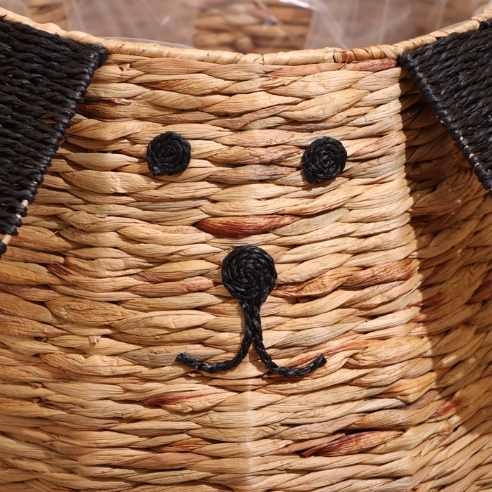 Корзина плетёная «Собачка», 32×32×37 см