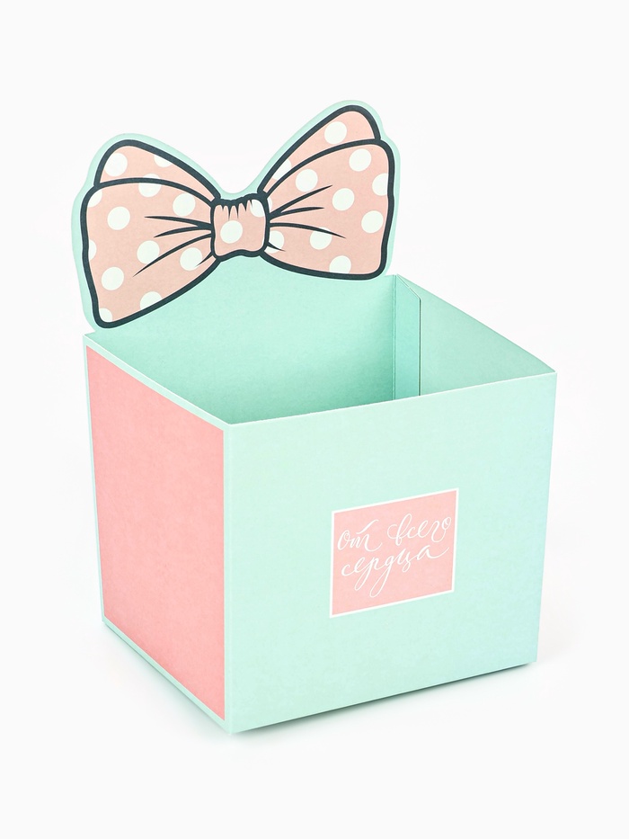 Коробка для мини букетов «От всего сердца», 12×20×10 см