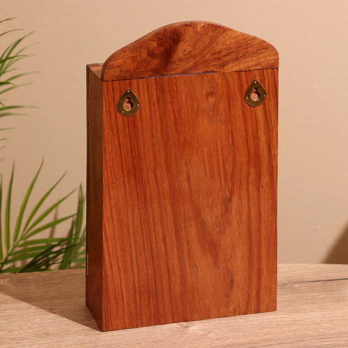 Ключница «Штурвал», 18×9×31 см, дерево шишам