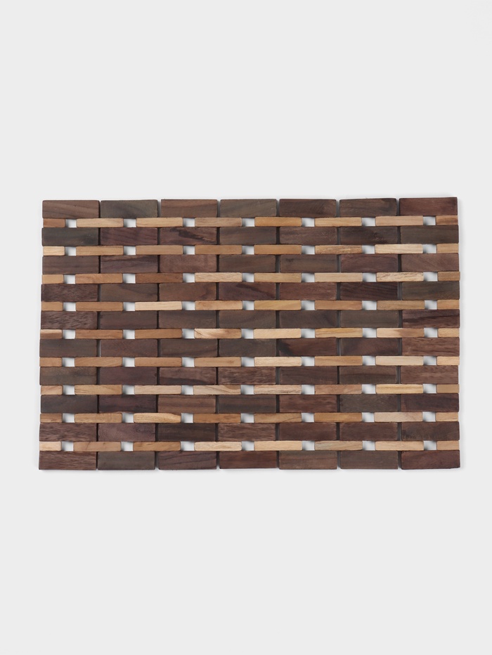 Коврик из тикового дерева, 40×30×0.7 см