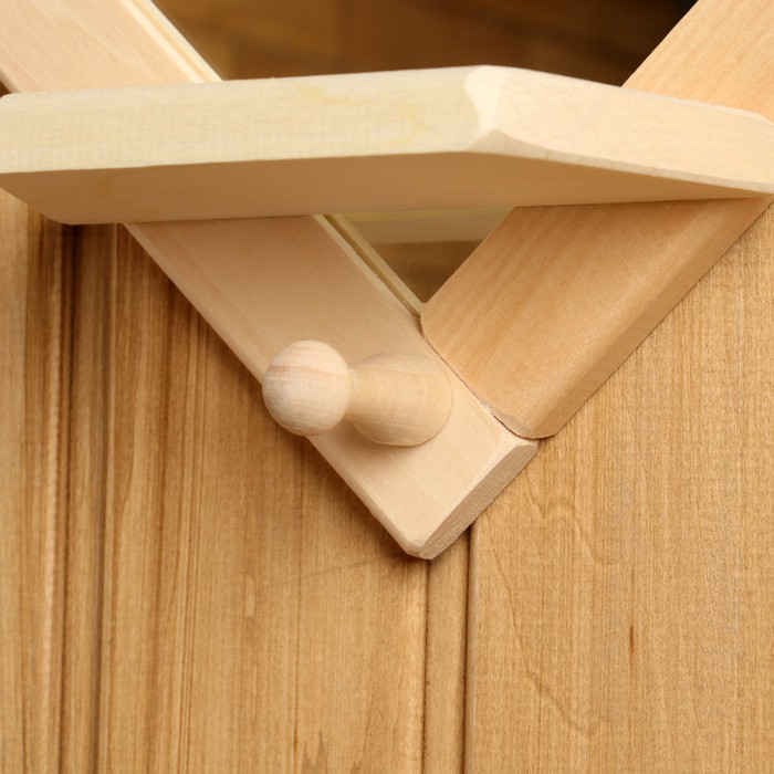 Зеркало для бани и сауны «Ромб», 20×20 см, настенное, с полкой, с крючком, «Добропаровъ»