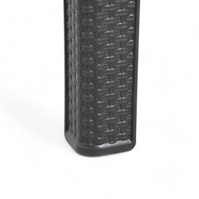 Кофейный столик «Ротанг», 44×44×41 см, пластиковый, цвет антрацит