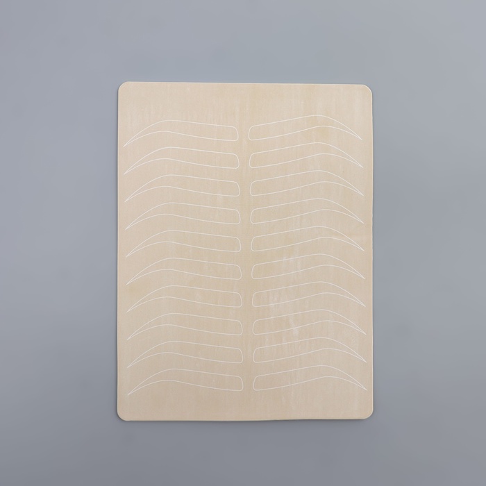 Искусственная кожа для тату и татуажа бровей, 19×14.5 см, бежевая