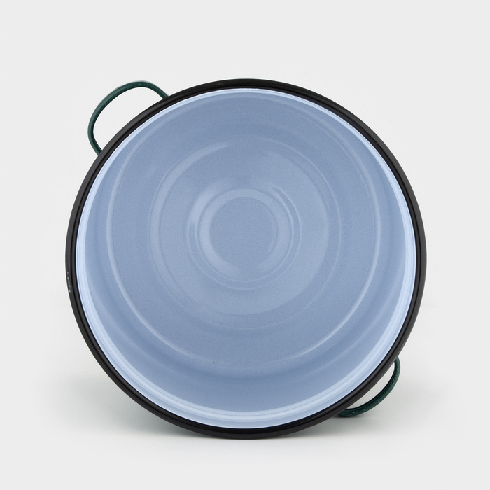 Бак эмалированный, 20 л, d=34 см, с крышкой, зелёный