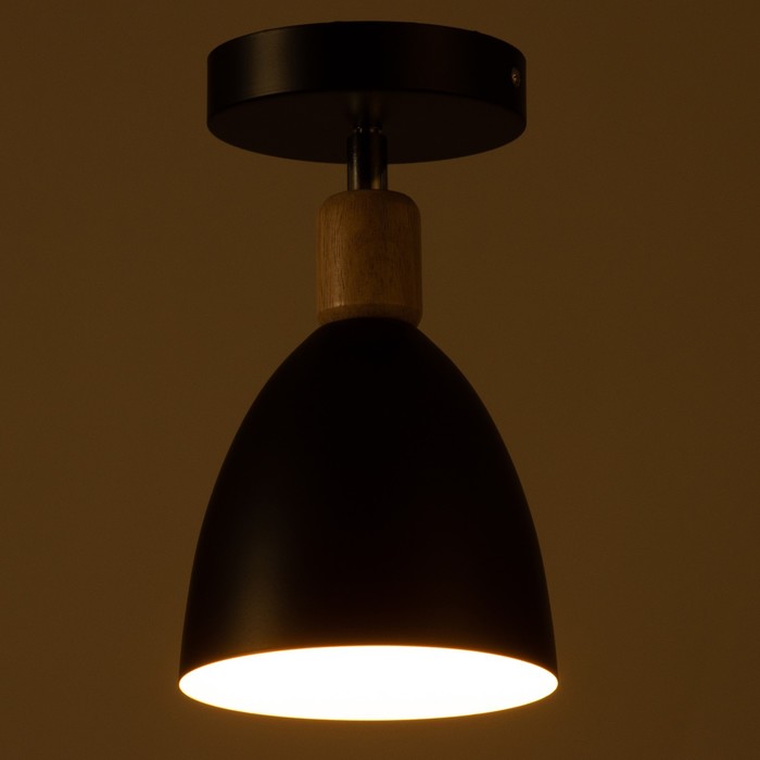 Спот «Дан» Е27 40 Вт черный 14×14×24 см