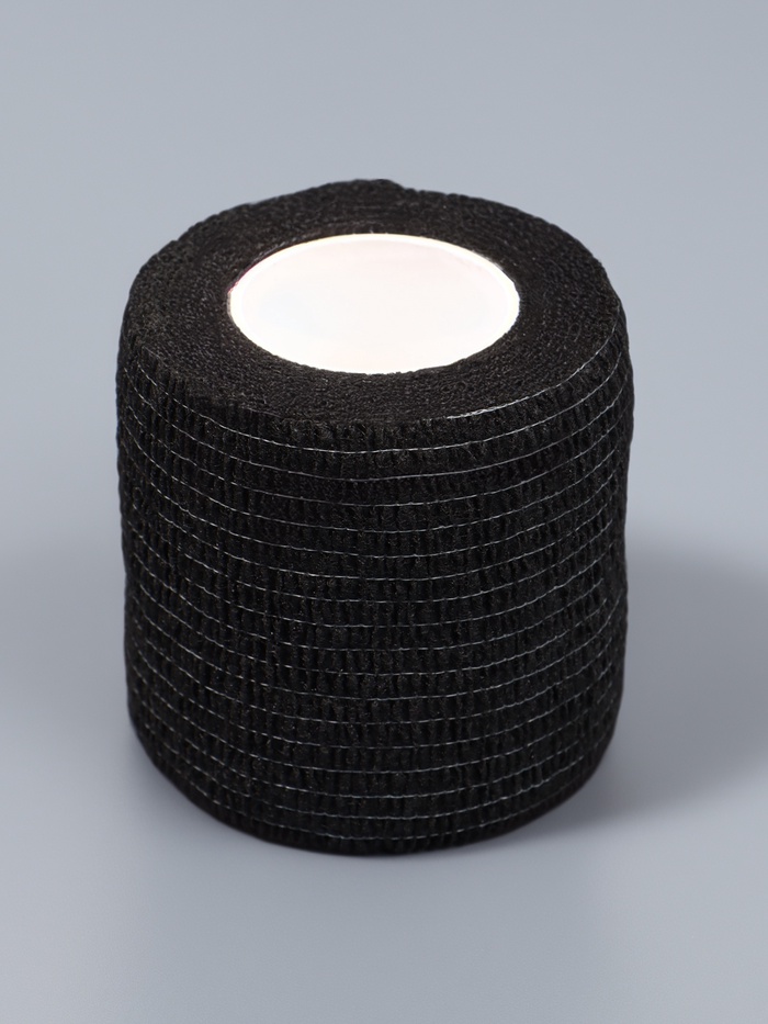 Лента бандажная, 5 см × 5 м, чёрная