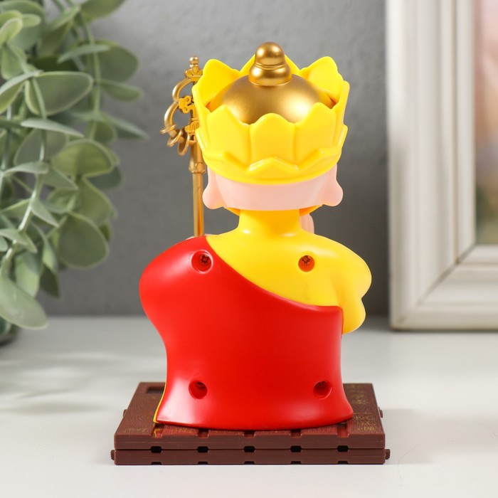 Маятник настольный антистресс «Император», от солнечной батареи, пластик, 7.3×7.3×11 см