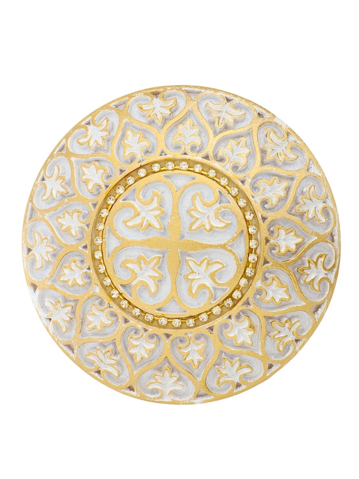 Держатель для штор CAPPIO KC211, d=9.6 мм, белый с золотом, 2 шт.