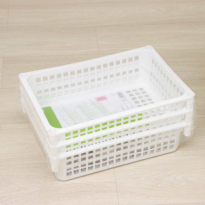 Этажерка напольная универсальная, 3-х секционная, на колёсиках, белая