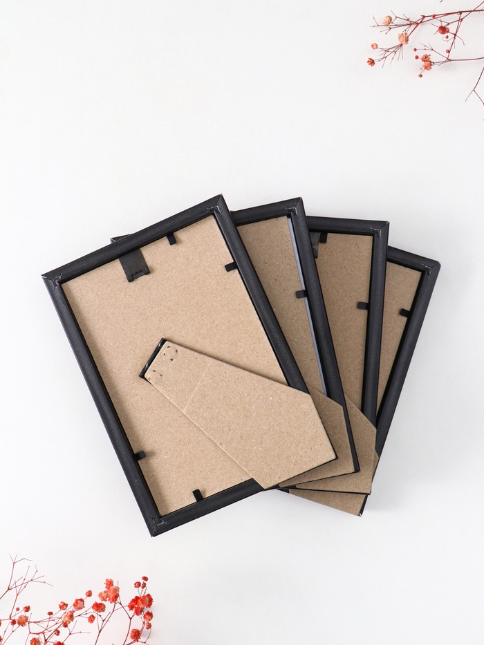 Набор фоторамок для фото 10×15 см Keep memories «Радуга», 4 шт., чёрный, (пластиковый экран)