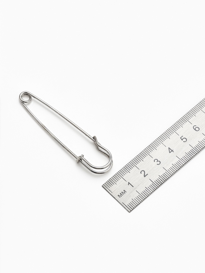 Булавка 7×1.6 см (набор 3 шт.), СМ-208-5, цвет серебро