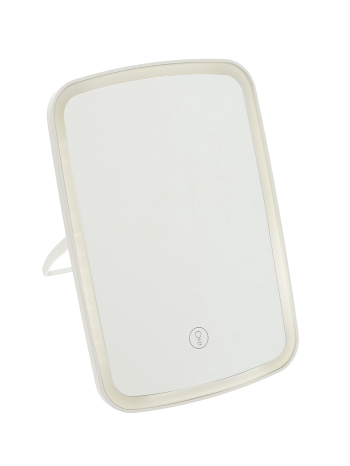 Зеркало KZ-12, подсветка, настольное, 42 диода, USB, 3 режима свечения