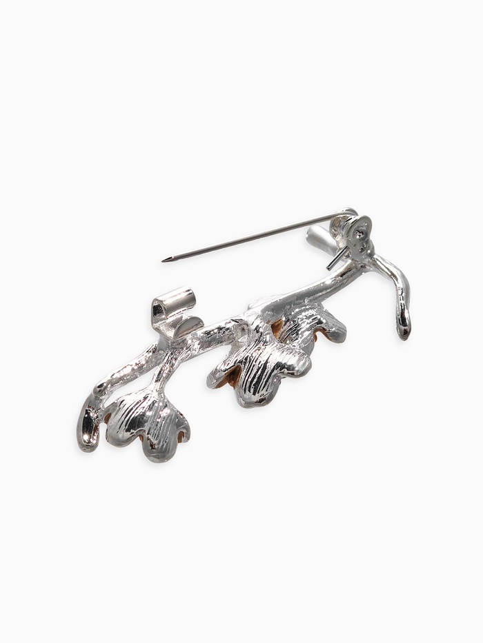 Брошь «Ветка Сакуры», цвет кофейный