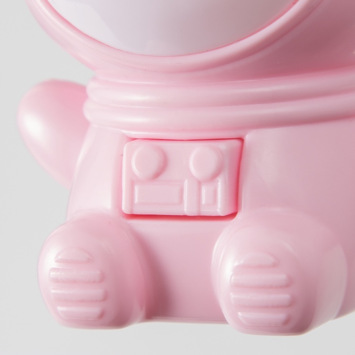 Ночник «Приветливый космонавт» 1 Вт LED 4000-6000К Розовый 10×9×11.5 см