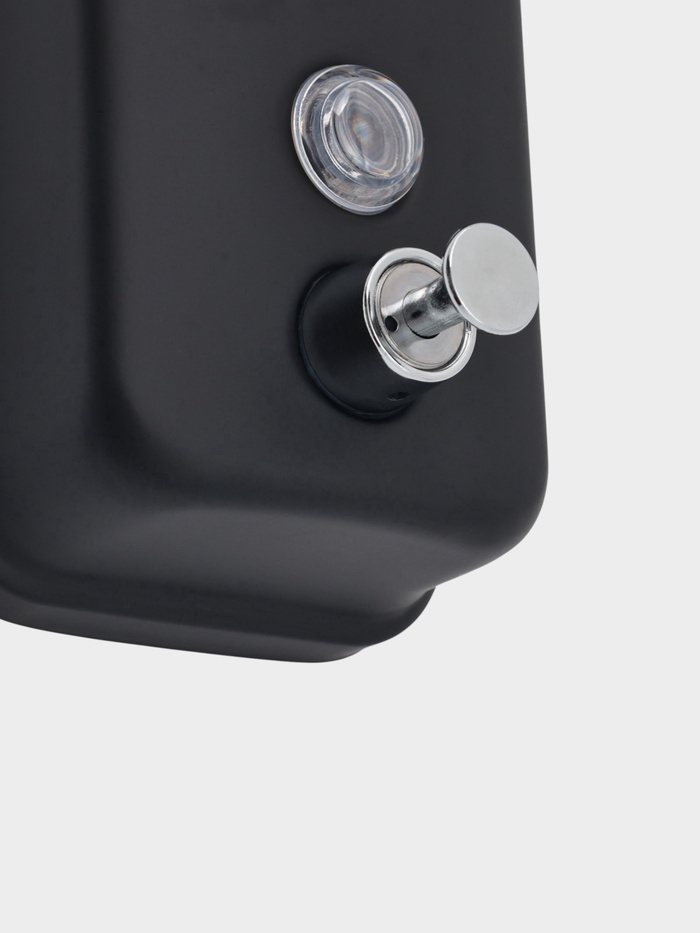 Диспенсер для жидкого мыла Stölz, механический, 500 мл, нержавеющая сталь, чёрный