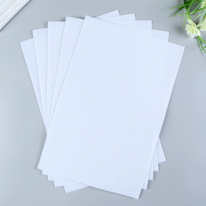 Фетр мягкий 1 мм 20×30 см белый