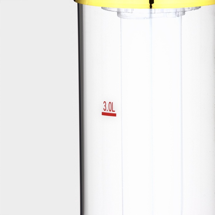 Башня пивная «Петронас», 3 л, колба для льда, подсветка, 2 батарейки AG3, пластик, золотистая