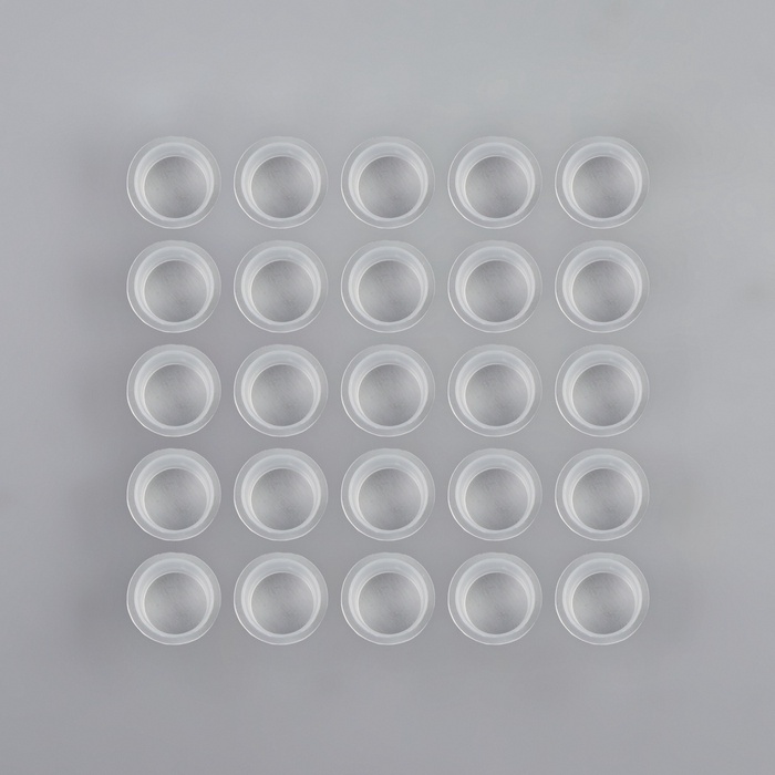 Колпачки для краски, d=17 мм, набор - 25 шт., прозрачные