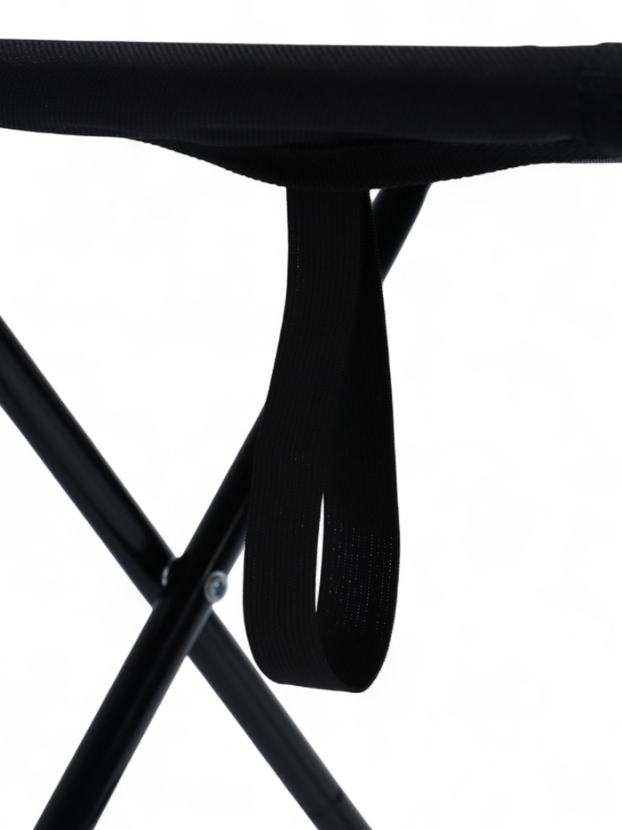 Стул туристический maclay, 25×23×27 см, до 80 кг, складной, разборный, чёрный