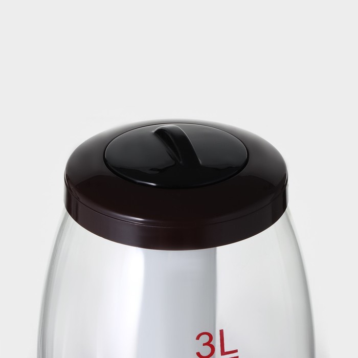 Башня пивная «Вавилон стиль», 3 л, колба для льда, подсветка, батарейки CR=2032, пластик, коричневая