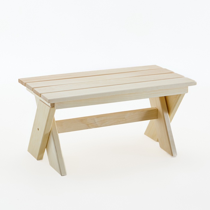 Лавка деревянная складная из липы «Добропаровъ» 60×30×30 см, для бани