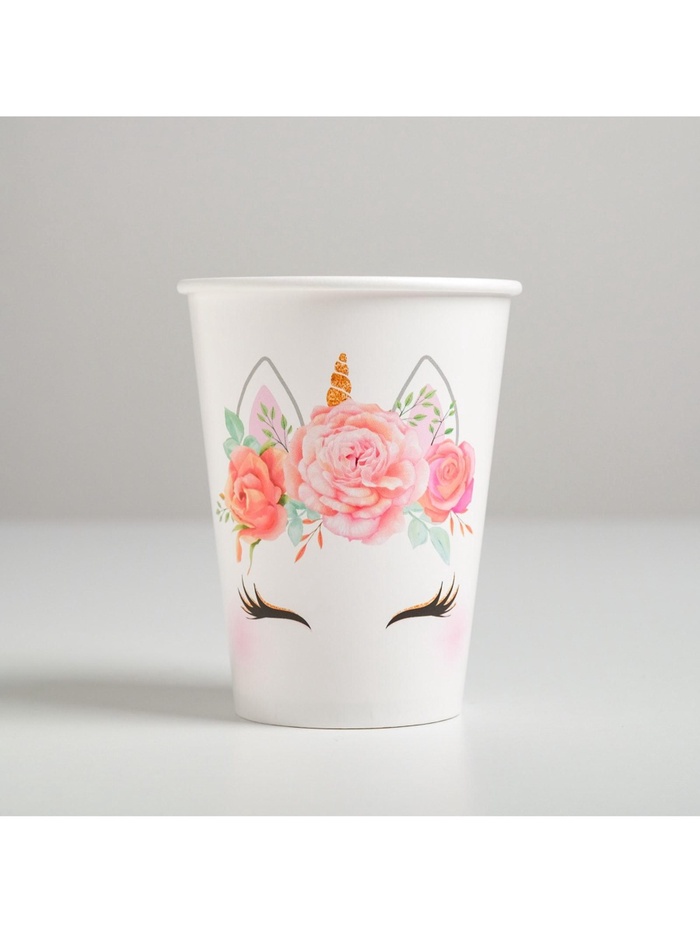 Стакан для цветов «Единорожка», 350 мл