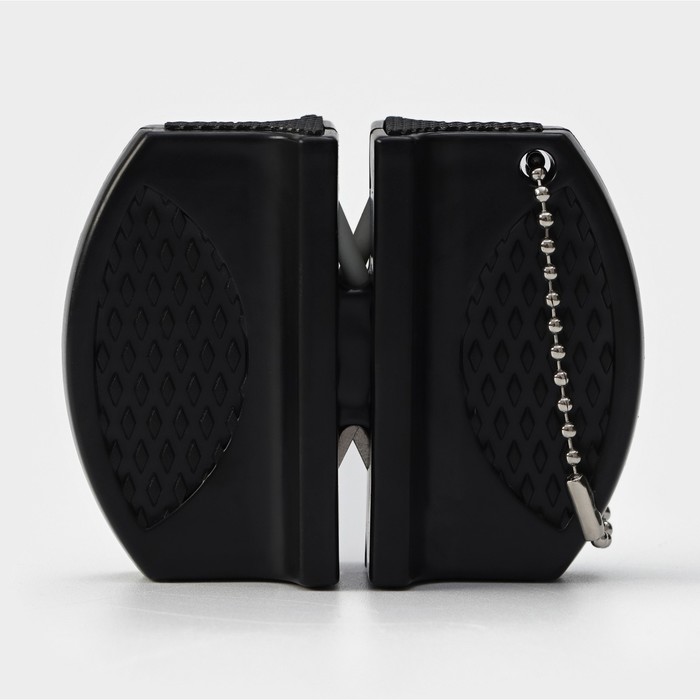 Заточка для ножей Доляна, 7.5×6×2.5 см, с 2 отделениями для стальных и керамических ножей, МИКС